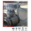 API6d F304 Gear Operated Flanged Ball Valve for Peru